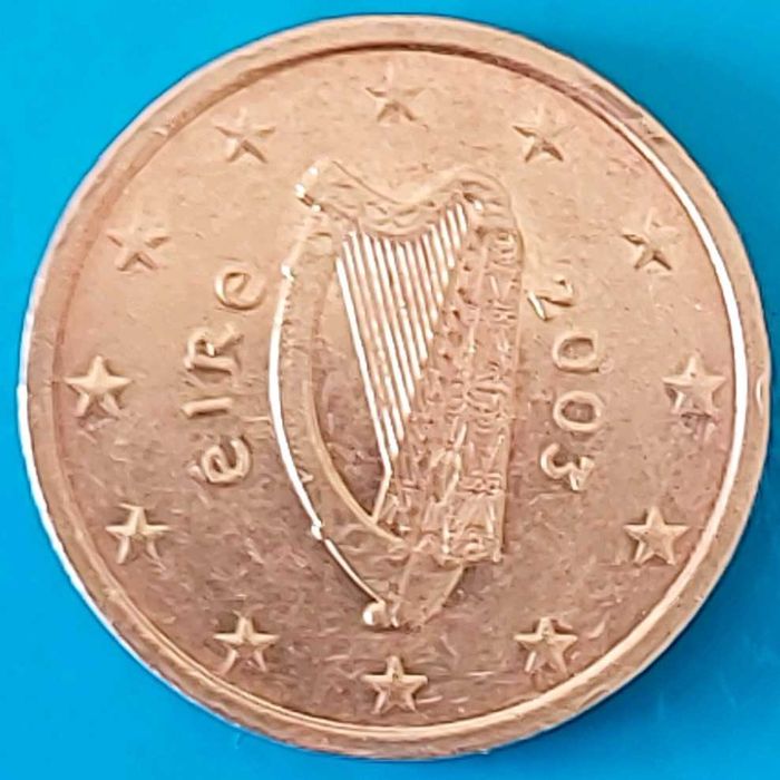 2 cêntimos de 2003 da Irlanda, Harpa