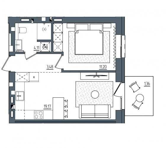 Продаж квартири в новобудові. Дахова газова котельня