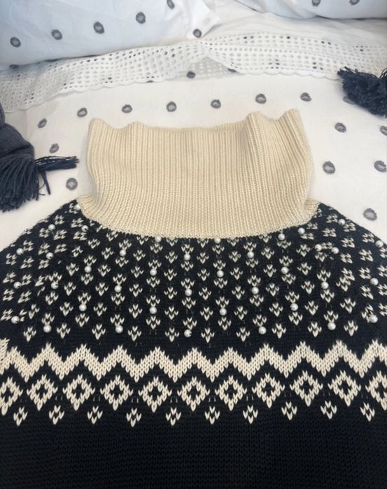 Vestido twin set S/M quentinho