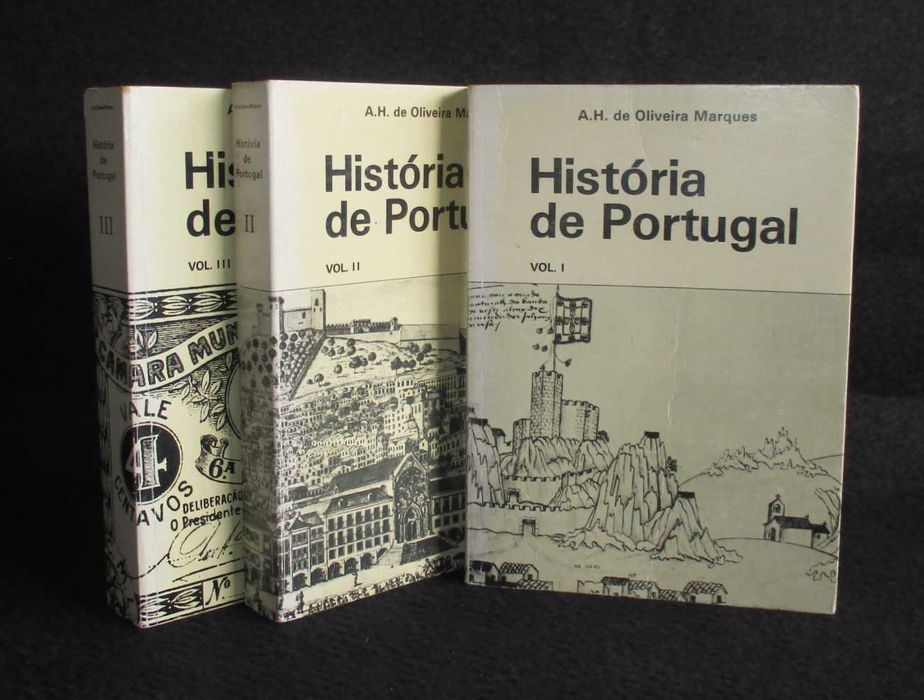 Livros História de Portugal Oliveira Marques 3 Volumes - Completo