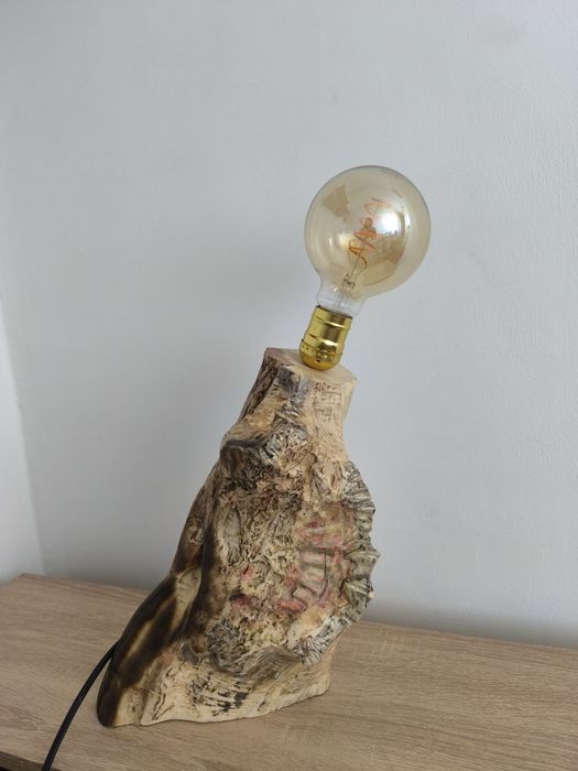 Светильник из дерева "Время"