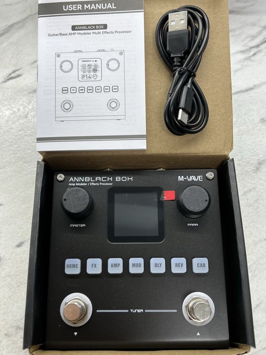 Гитарный процессор эффектов Annblack box m vave  педаль гітарний