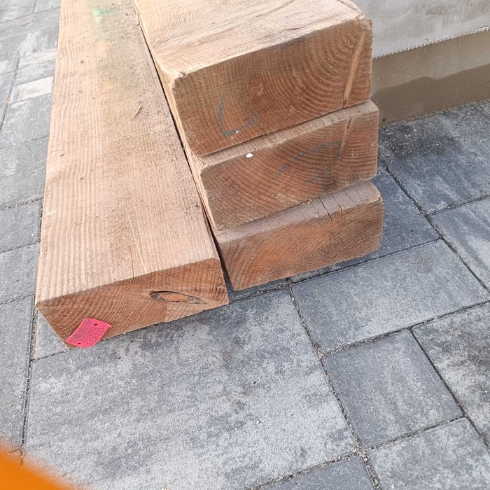 Drewniana belka legar wys 7,5 cm, szer 17,5 cm różne długości