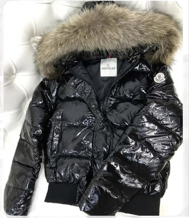 Nowa kurtka damska zimowa Moncler ski futro gęsi puch czarna S M
