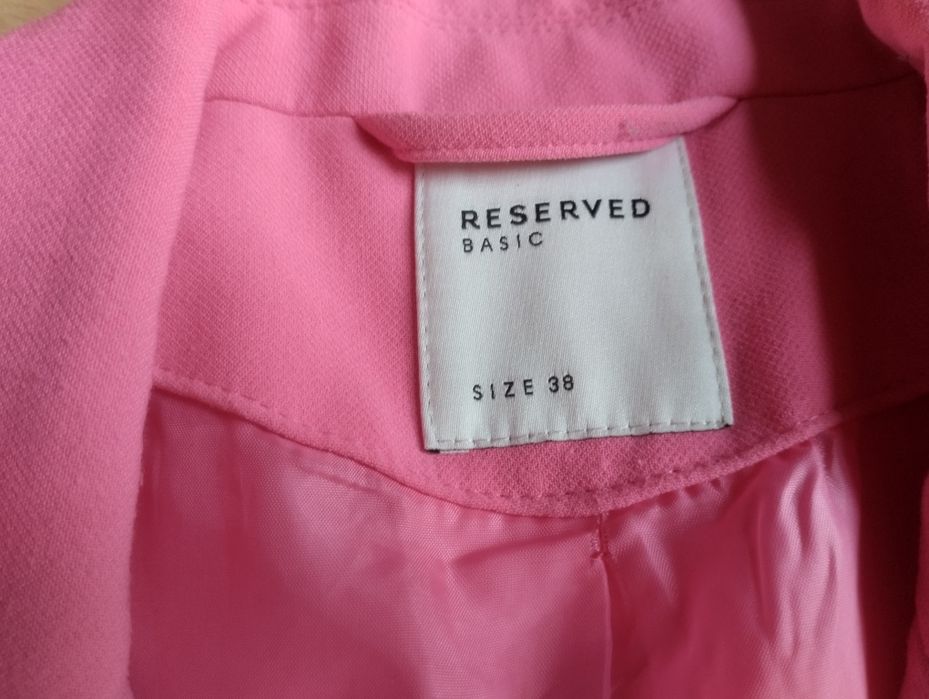 Reserved różowa marynarka żakiet r. 36/38