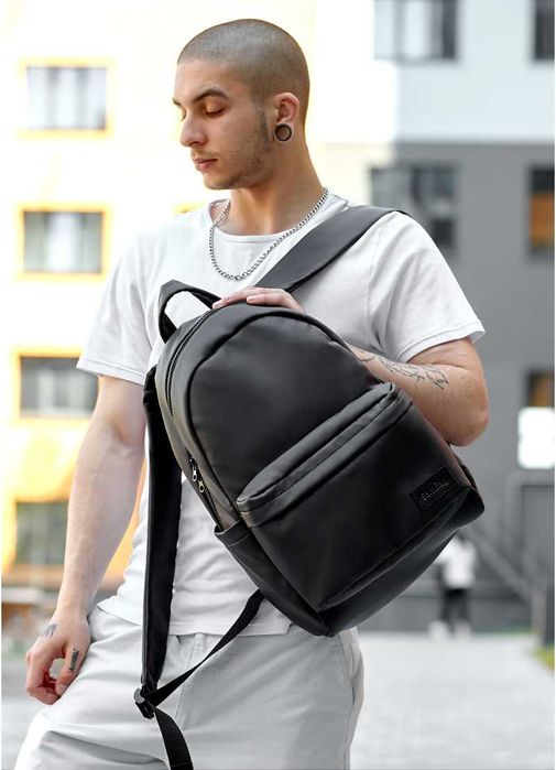 Качественный мужской городской рюкзак ZARD LST. Цвет: черный.