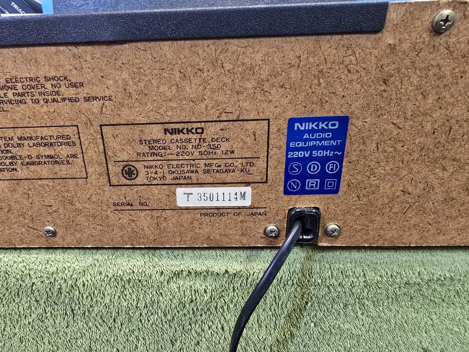 NIKKO ND-350 magnetofon kasetowy deck.
