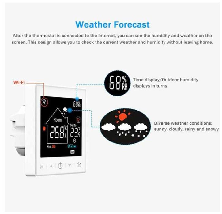 Termostat Wifi HUALANS do kotła gazowego