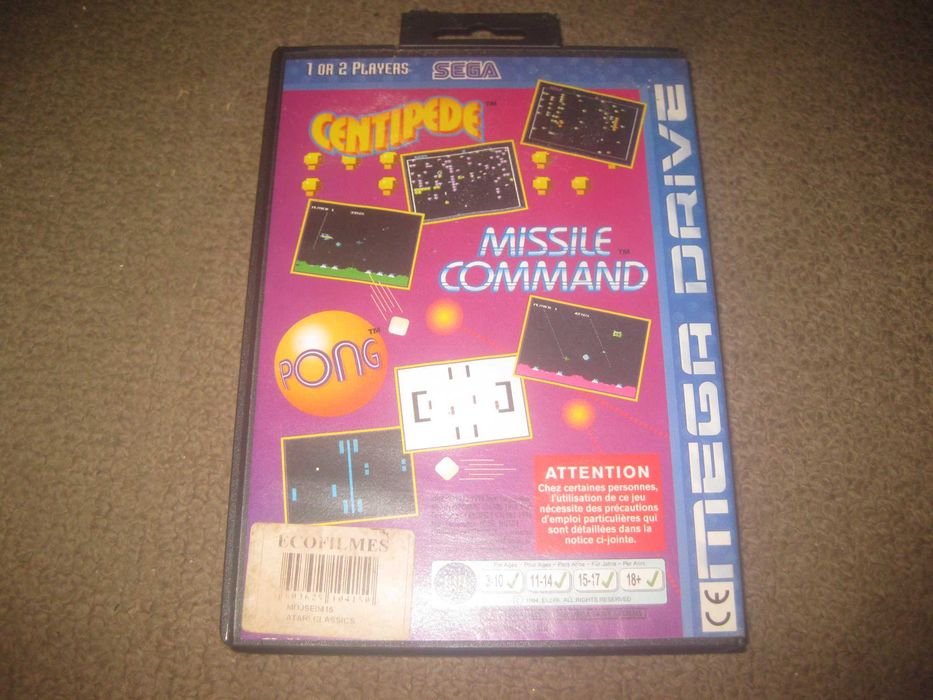 Jogo "Arcade Classics" para Sega Mega Drive