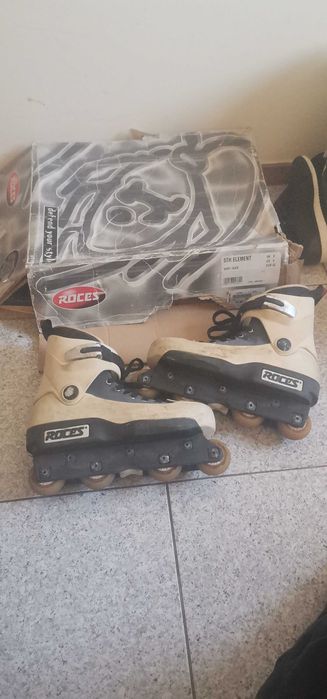 Patins usados com pouco uso ainda tem chaves e parafusos novos