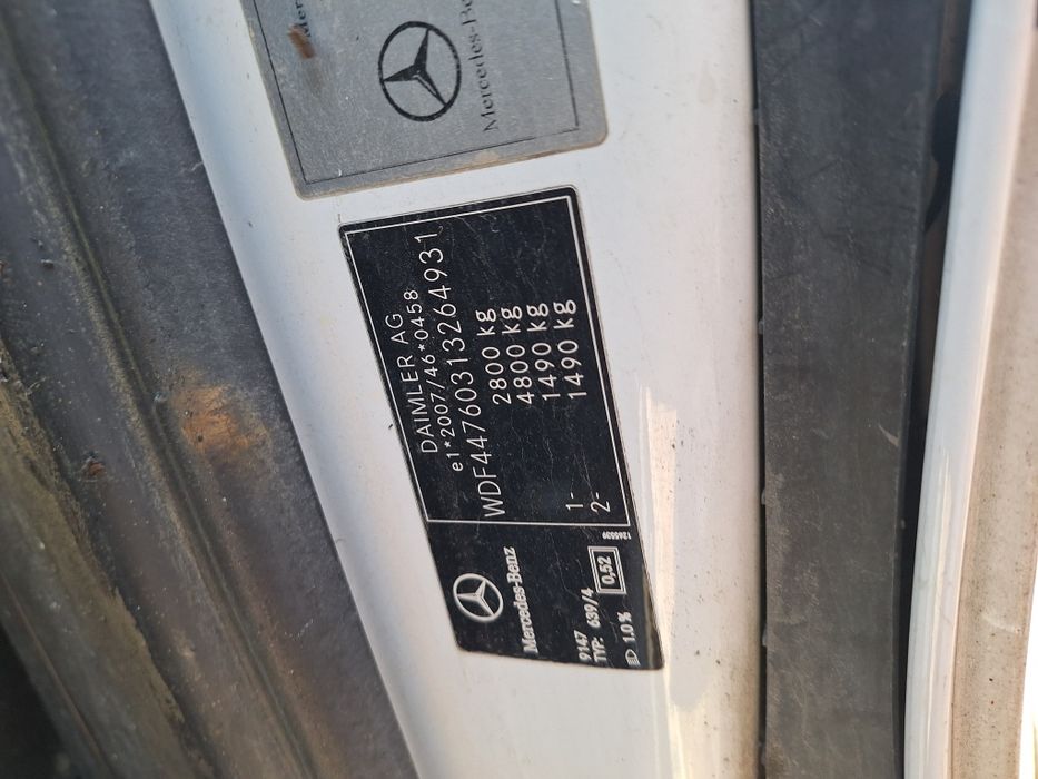 Vito 447 1.6d  114 na części, komplet dokumentów