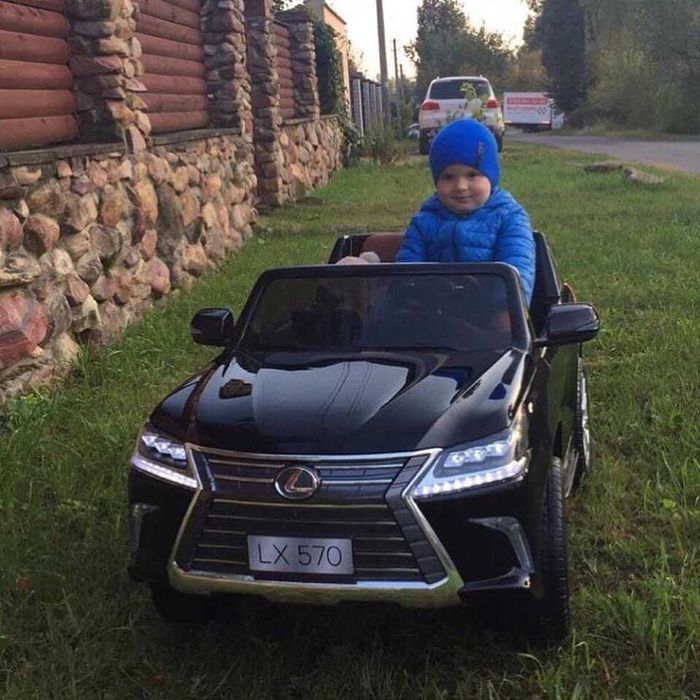 СКИДКА -20%! Детский электромобиль Lexus LX 570:  180W BLACK PAINT