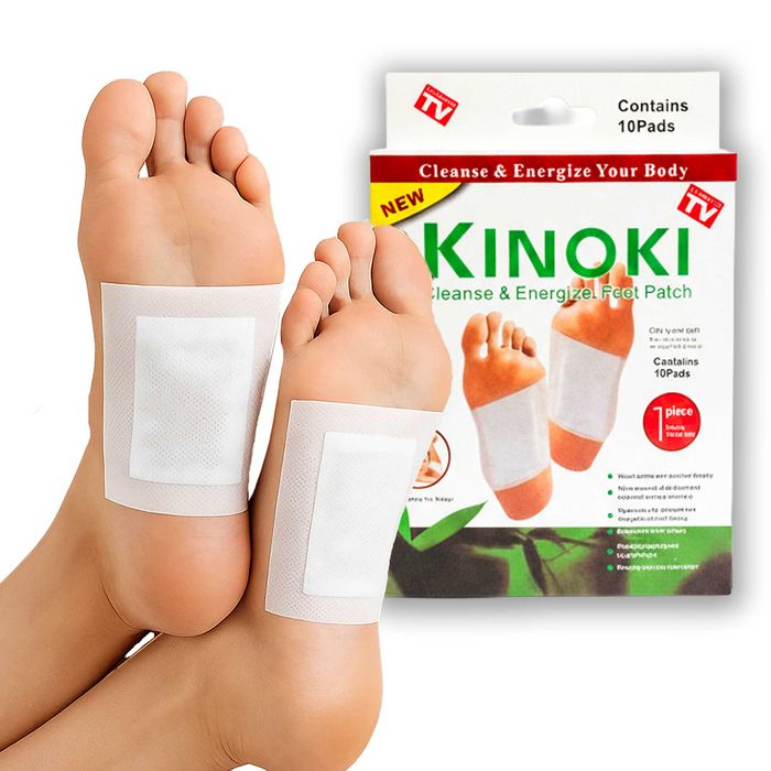 10x Plastry Kinoki Detox Oczyszczające z Toksyn Ziołowe Detoks Stóp