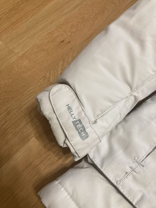 Biała kurtka zimowa narciarska Helly Hansen damska S srebrna podszewka