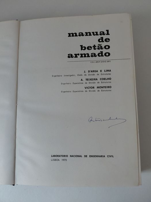 Livro Manual do Betão Armado 1970