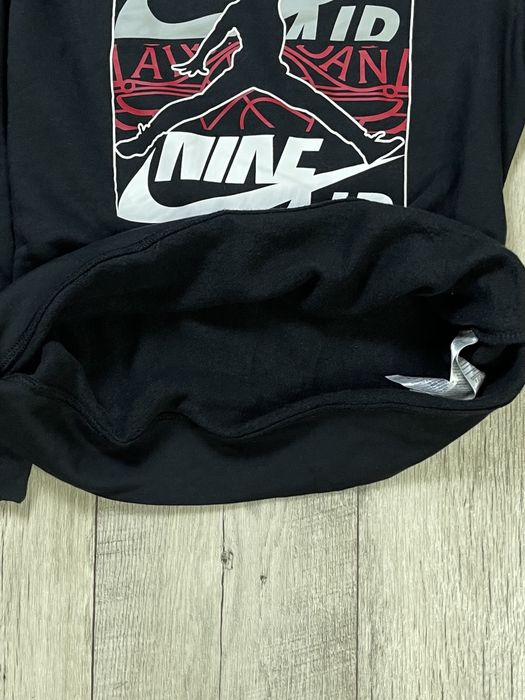 Jordan Air кофта толстовка S размер с принтом черная оригинал