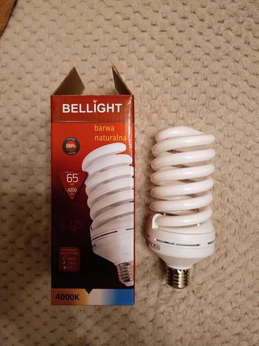Żarówka energooszczędna spiralna 65 W E27 4000