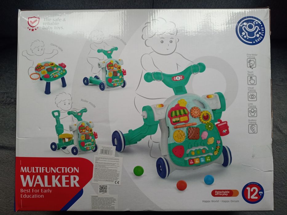 Wielofunkcyjny stolik, pchacz, rowerek, hulajnoga