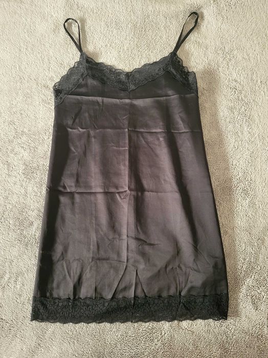 vestido pijama preto
