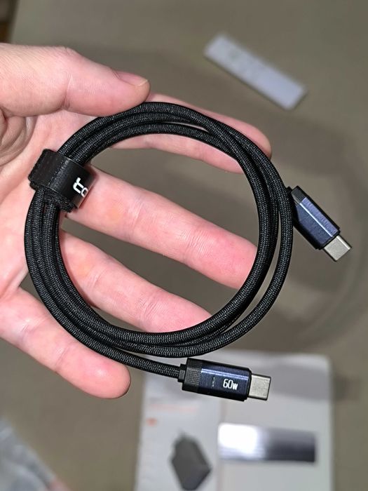 PD Toocki GaN 67W LED умная зарядка + кабель 60W + Подарок !