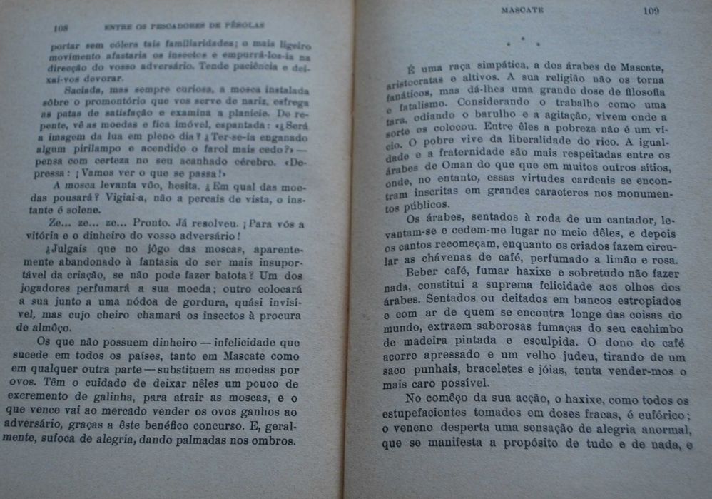Entre Os Pescadores de Pérolas de Fred Blanchod - 1º Edição 1942