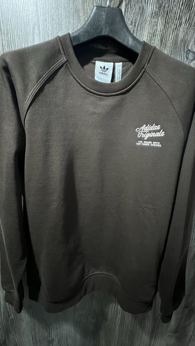 Коричневий светр з принтом  adidas Originals