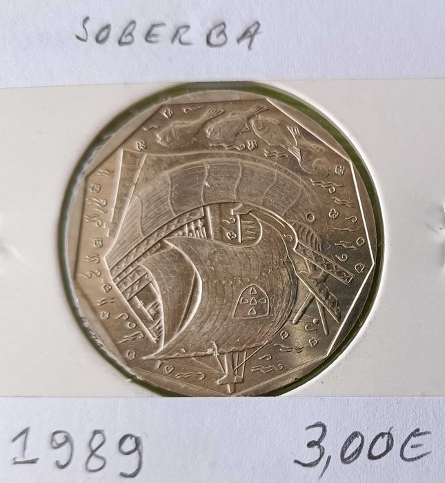 4 Moedas de 50 escudos da 3ª República Portuguesa Emissão Anual Níquel