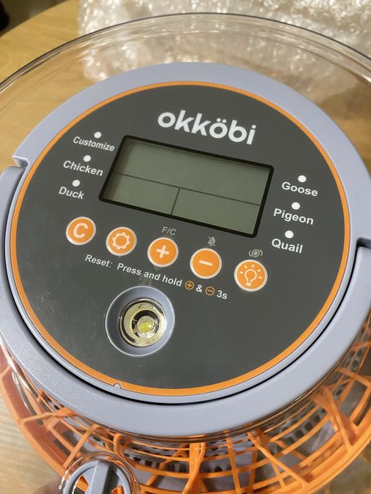 Автоматичний інкубатор Okköbi KF20 для яєць (курячих, качиних, перепелиних)