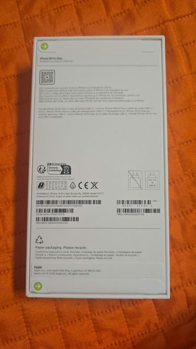 Iphone 18 pro max selado
