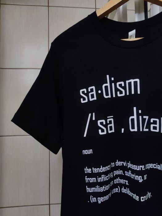 bluzka koszulka XL Canvas bawełniana sadism meme goth emo rock koncert