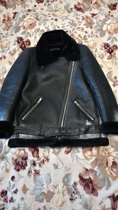 Дублёнка косуха авиатор Zara