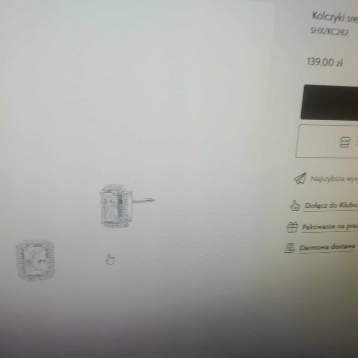 Śliczne kolczyki + zawieszka z cyrkoniami srebro 925