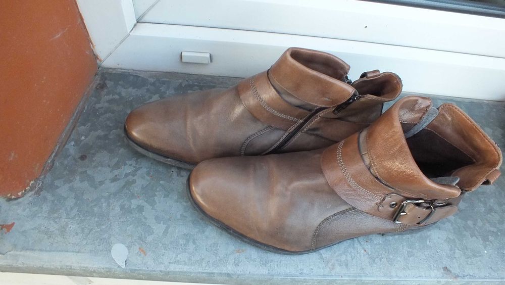 Super buty wysokie skóra marki S olivier roz 42