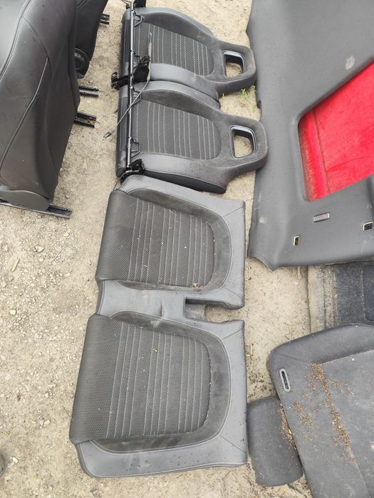 VW Scirocco III MK3 skóry fotele skórzane podsufitka podłokietnik