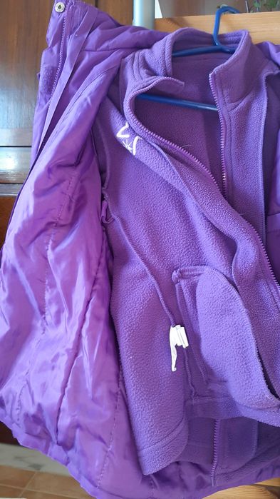 Casado Inverno ideal p chuva c Duplo Casaco Polar