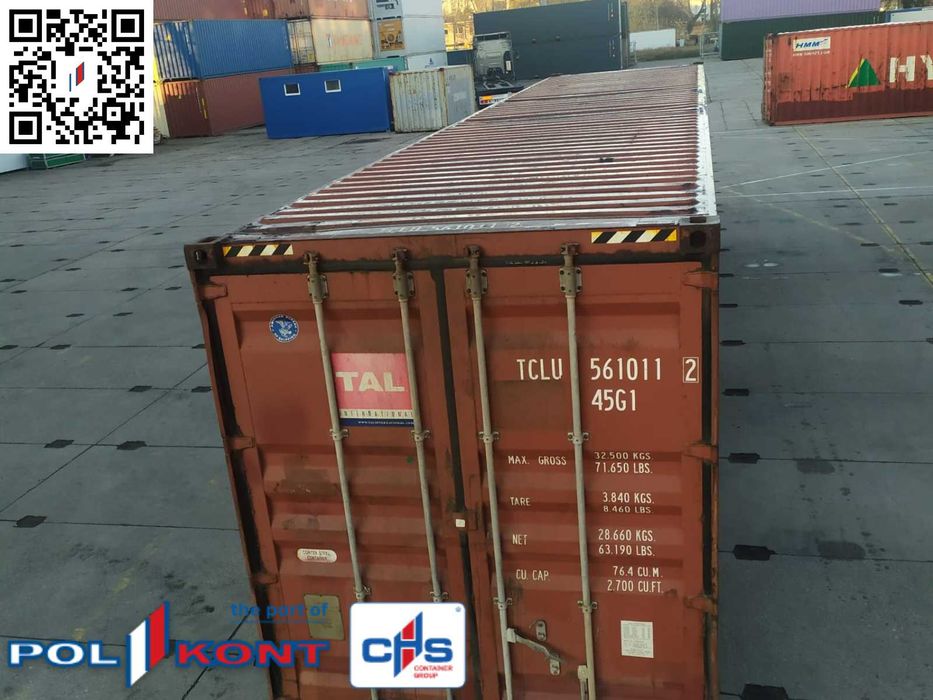 Kontener Morski Używany Magazynowy - 40HC - 12m - VY