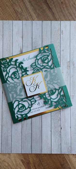 Zaproszenia slubne azurowe