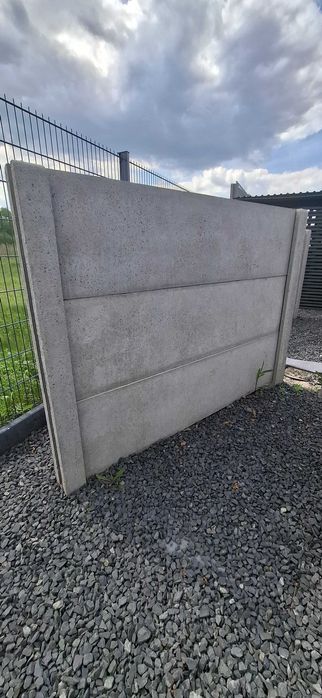 Ogrodzenie betonowe, przęsła, płyty, transport