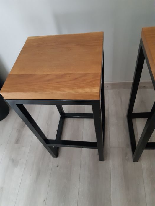 Masywny loftowy metalowy hoker 2szt