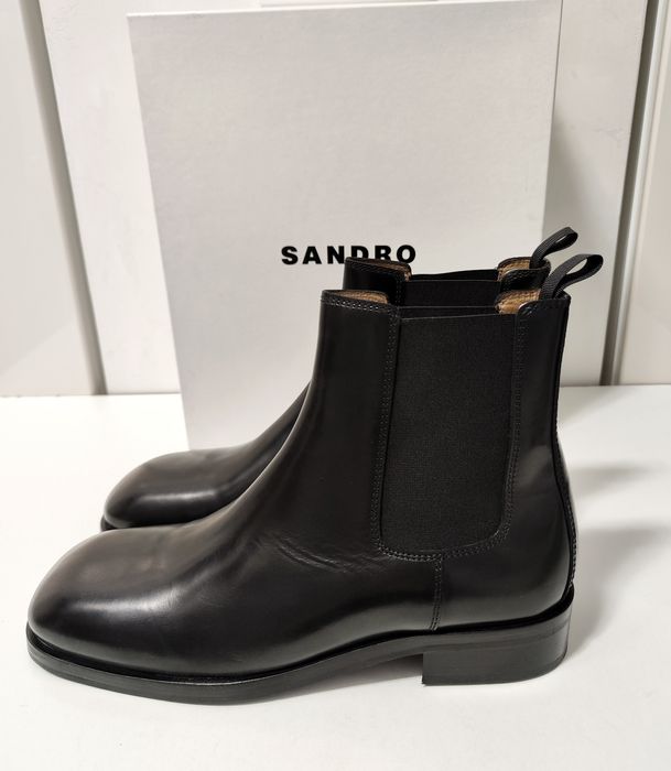 Sandro Paris чоловічі черевики челсі із натуральної гладкої шкіри
