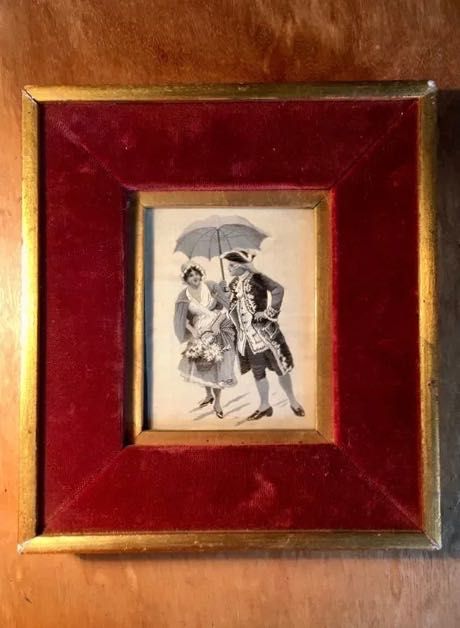 SEDA (Jaquard) | Müller - Switzerland - meados séc XX - 18x16 cm/s