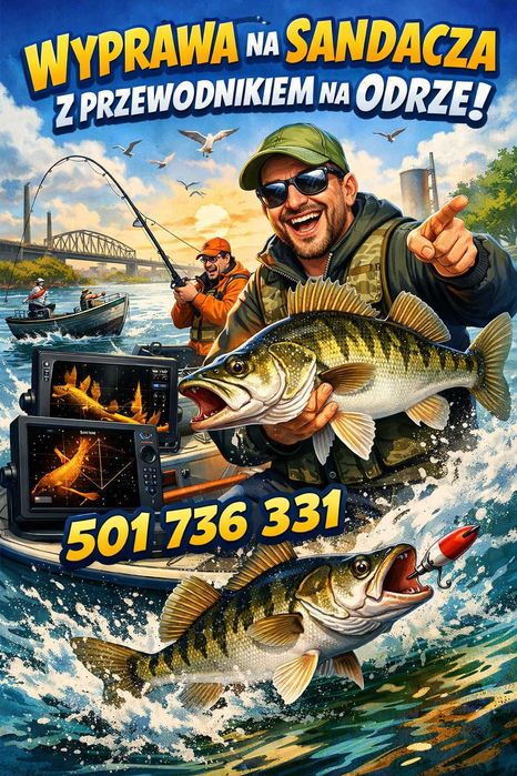 wyprawa wędkarska z przewodnikiem na rzeczne ZIMOWE potwory SANDACZ