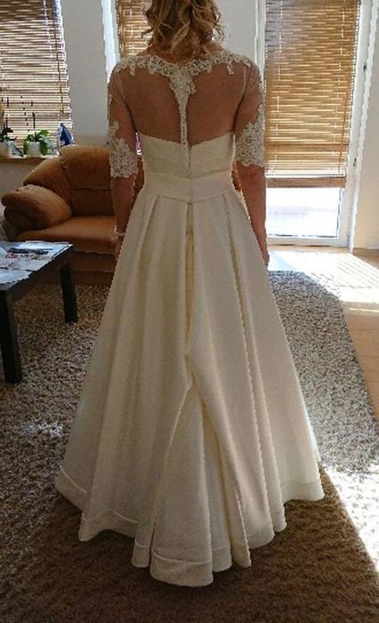 Suknia ślubna mikado S/M