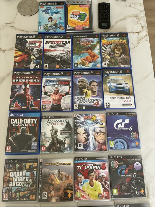 Jogos PS2, PS3 & PS4 (todos funcionais)