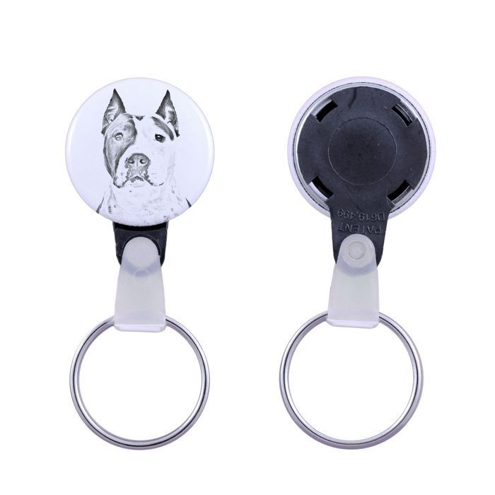 Amerykański Staffordshire terrier brelok z psem mały Art-Dog