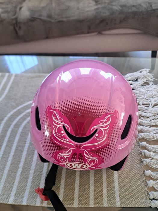 Kask narciarski dziecięcy różowy