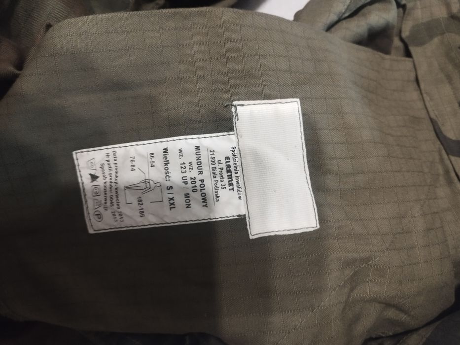 Spodnie wz 123 UP MON wz 2010 s/xxl całoroczne