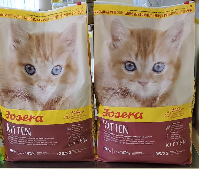 Продам Акція Josera Kitten для кошенят 400 грм  2 кг  10 кг