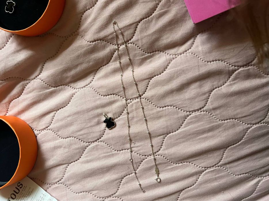 Комплект TOUS з чорним оніксом та сріблом 925 проби