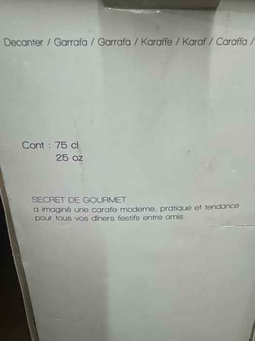 Decanter  novo vidro